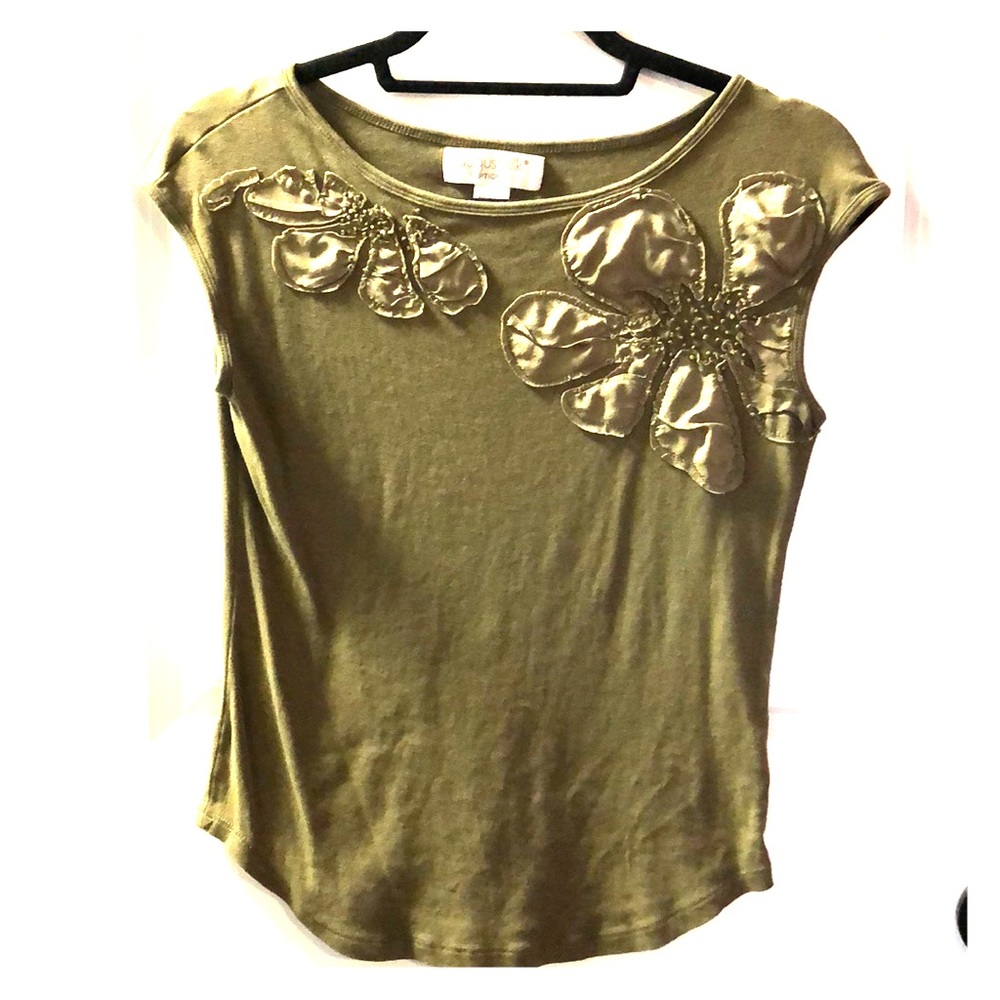 Army Green Cotton Top